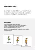 Vista previa - Manualidades / Dibujos para colorear - Carnival / Carnaval: Accordion Fold (Juego para la clase de inglés) - página 1