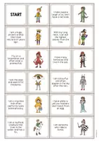 Vista previa - Manualidades / Dibujos para colorear - Carnival / Carnaval: Reading Domino (Juego para la clase de inglés) - página 2