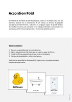 Vista previa - Manualidades / Dibujos para colorear - Bathroom / Baño: Accordion Fold (Juego para la clase de inglés) - página 1
