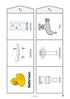 Vista previa - Manualidades / Dibujos para colorear - Bathroom / Baño: Accordion Fold (Juego para la clase de inglés) - página 3