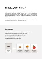 Vista previa - Juegos / Gamificación - Autumn / Otoño: I have..., who has...? (Juego para la clase de inglés) - página 1