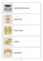 Vista previa - Juegos / Gamificación - Beach / Playa: Running Dictation (Dictado en movimiento para la clase de inglés) - página 2