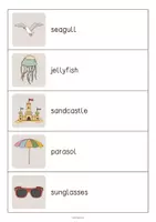 Vista previa - Juegos / Gamificación - Beach / Playa: Running Dictation (Dictado en movimiento para la clase de inglés) - página 3