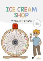 Vista previa - Juegos / Gamificación - Ice Cream Shop / Heladería: Vocabulary Wheel of Fortune (Rueda de la suerte para la clase de inglés) - Portada