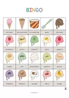 Vista previa - Juegos / Gamificación - Ice Cream Shop / Heladería: Bingo (Juego para la clase de inglés) - página 2