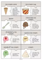 Vista previa - Juegos / Gamificación - Ice Cream Shop / Heladería: Puzzle (Rompecabezas para la clase de inglés) - página 2