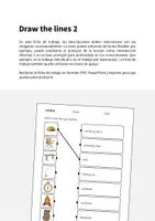 Vista previa - Hojas de trabajo - Camping / Acampada: Draw the lines 2 (Hoja de trabajo de inglés) - página 1