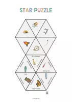 Vista previa - Juegos / Gamificación - Camping / Acampada: Star Puzzle (Juego para la clase de inglés) - página 2