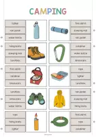 Vista previa - Juegos / Gamificación - Camping / Acampada: Clip Cards (Tarjetas de pinza para la clase de inglés) - página 3