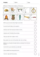 Vista previa - Hojas de trabajo - Camping / Acampada: What am I? - Worksheet (Hoja de trabajo de inglés) - página 2