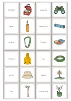 Vista previa - Juegos / Gamificación - Camping / Acampada: Memo Game (Juego para la clase de inglés) - página 3