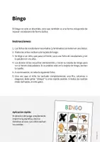 Vista previa - Juegos / Gamificación - Animal Body Parts / Partes del cuerpo de los animales: Bingo (Juego para la clase de inglés) - página 1