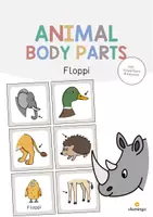 Vista previa - Juegos / Gamificación - Animal Body Parts / Partes del cuerpo de los animales: Floppi (Juego para la clase de inglés) - Portada