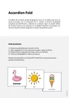 Vista previa - Juegos / Gamificación - Summer / Verano: Accordion Fold (Juego para la clase de inglés) - página 1