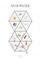 Vista previa - Juegos / Gamificación - Summer / Verano: Star Puzzle (Juego para la clase de inglés) - página 2