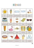 Vista previa - Juegos / Gamificación - Summer / Verano: Bingo (Juego para la clase de inglés) - página 2