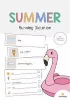 Vista previa - Juegos / Gamificación - Summer / Verano: Running Dictation (Dictado en movimiento para la clase de inglés) - Portada