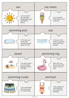 Vista previa - Juegos / Gamificación - Summer / Verano: Puzzle (Rompecabezas para la clase de inglés) - página 2