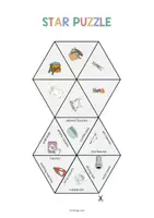 Vista previa - Juegos / Gamificación - Laundry Room / Lavadero: Star Puzzle (Juego para la clase de inglés) - página 2