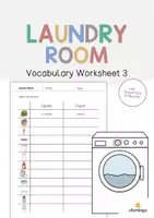 Vista previa - Hojas de trabajo - Laundry Room / Lavadero: Vocabulary Worksheet 3 (Hoja de trabajo de inglés) - Portada