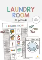 Vista previa - Juegos / Gamificación - Laundry Room / Lavadero: Clip Cards (Tarjetas de pinza para la clase de inglés) - Portada