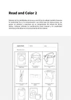 Vista previa - Hojas de trabajo - Laundry Room / Lavadero: Read and Color 2 (Hoja de trabajo de inglés) - página 1