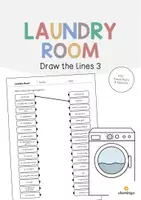 Vista previa - Hojas de trabajo - Laundry Room / Lavadero: Draw the lines 3 (Hoja de trabajo de inglés) - Portada