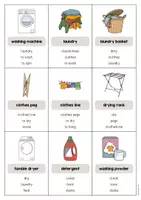Vista previa - Juegos / Gamificación - Laundry Room / Lavadero: Don’t say it! (Juego para la clase de inglés) - página 2