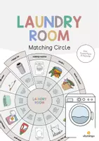 Vista previa - Juegos / Gamificación - Laundry Room / Lavadero: Matching Circle (Rompecabezas circular para la clase de inglés) - Portada