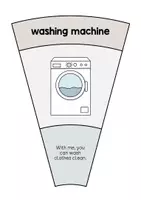 Vista previa - Juegos / Gamificación - Laundry Room / Lavadero: Matching Circle (Rompecabezas circular para la clase de inglés) - página 3