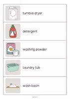 Vista previa - Juegos / Gamificación - Laundry Room / Lavadero: Running Dictation (Dictado en movimiento para la clase de inglés) - página 3