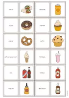 Vista previa - Juegos / Gamificación - Fast Food / Comida rápida: Memo Game (Juego para la clase de inglés) - página 3