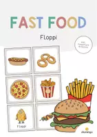 Vista previa - Juegos / Gamificación - Fast Food / Comida rápida: Floppi (Juego para la clase de inglés) - Portada