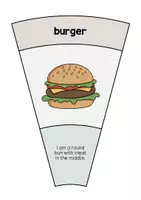 Vista previa - Juegos / Gamificación - Fast Food / Comida rápida: Matching Circle (Rompecabezas circular para la clase de inglés) - página 3