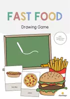 Vista previa - Juegos / Gamificación - Fast Food / Comida rápida: Drawing Game (Juego para la clase de inglés) - Portada