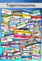 Vorschau - Präsentationen/Tafelbilder - Tagestransparenz / Tagesablauf / Stundenplan (Classroom Management) - Deckblatt