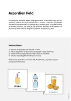 Vista previa - Juegos / Gamificación - Drinks / Bebidas: Accordion Fold (Juego para la clase de inglés) - página 1