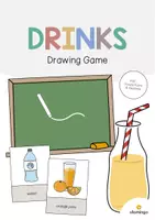 Vista previa - Juegos / Gamificación - Drinks / Bebidas: Drawing Game (Juego para la clase de inglés) - Portada