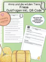 Vorschau - Arbeitsblätter - Anna und die wilden Friese - Friese - Quizfragen inkl. QR-Code - Deckblatt