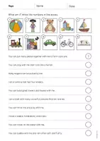 Vista previa - Hojas de trabajo - Toys / Juguetes: What am I? - Worksheet (Hoja de trabajo de inglés) - página 2