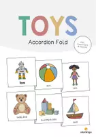 Vista previa - Manualidades / Dibujos para colorear - Toys / Juguetes: Accordion Fold (Juego para la clase de inglés) - Portada