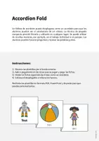 Vista previa - Manualidades / Dibujos para colorear - Toys / Juguetes: Accordion Fold (Juego para la clase de inglés) - página 1