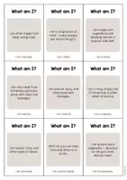 Vista previa - Tarjetas / Manipulativos - Barbecue & Picnic / Barbacoa y picnic: What am I? - Cards (Juego de adivinanzas para la clase de inglés) - página 3