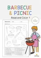 Vista previa - Manualidades / Dibujos para colorear - Barbecue & Picnic / Barbacoa y picnic: Read and Color 1 (Hoja de trabajo de inglés) - Portada