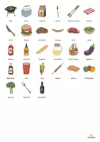 Vista previa - Juegos / Gamificación - Barbecue & Picnic / Barbacoa y picnic: Vocabulary Game (Juego para la clase de inglés) - página 3