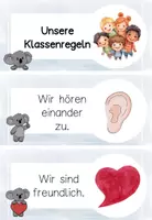 Vorschau - Poster - Klassenregeln „Koalaklasse“ – für ein friedliches Miteinander im Klassenzimmer mit dem Klassentier Koala - Seite 1