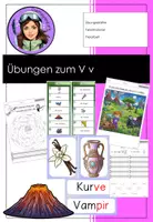 Vorschau - Arbeitsblätter - Buchstabe V - Tafelmaterial, Übungen und Freiarbeit - Deckblatt