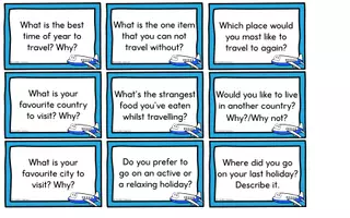 anteprima - Esercizi - Travel (Holidays) - Conversation Cards - Pagina 2