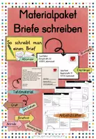 Vorschau - Arbeitsblätter - Materialpaket Briefe schreiben #lmpkracher2020 - Deckblatt