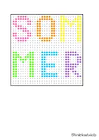 Vorschau - Mal- und Bastelvorlagen - Verschiedene Bügelperlen-Vorlagen mit Sommer-Motiven ☀️⛱🍉 - Seite 2